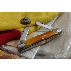 Schatt and Morgan - Keystone Series - #55 Medium Stockman - Smooth Burnt Orange Bone - 4 Schatt and Morgan - Keystone Series - #55 Medium Stockman - Smooth Burnt Orange Bone - 4