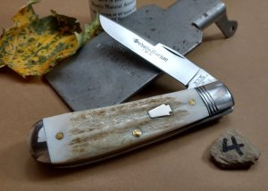 Schatt and Morgan - Keystone Series - #01 Sway Belly Trapper - American Elk Handles -4 