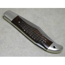 Case XX Stainless USA 3 Dot (1977) Laminated Wood 6165 L SAB SSP Folding Hunter Lockback Knife