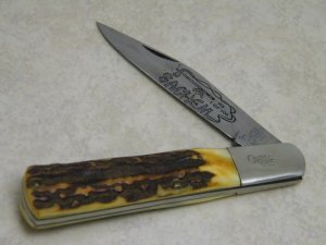 Cripple Creek Old Fort TN USA by Bob Cargill Genuine Stag Sachem Daddy Barlow Knife 1 of 100