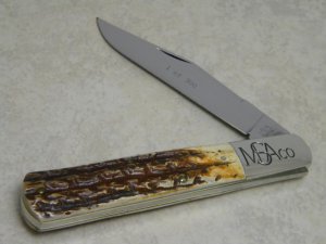 Marbles M.S.A. Co. 03 Gladstone, Mich USA Genuine Stag Daddy Barlow Knife c.2003