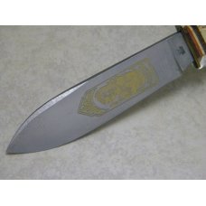 Robt Klaas Kissing Crane Solingen Germany Apache Stag Fixed Blade Sheath Knife Robt Klaas Kissing Crane Solingen Germany Apache Stag Fixed Blade Sheath Knife