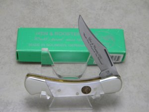 Hen & Rooster Solingen Germany 351-MOP Pearl Lockback Knife in Box c.2000