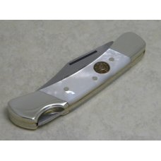Hen & Rooster Solingen Germany 351-MOP Pearl Lockback Knife in Box c.2000 Hen & Rooster Solingen Germany 351-MOP Pearl Lockback Knife in Box c.2000