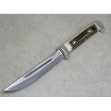 Puma Solingen Germany No. 6383 "Puma Buddy" Stag Fixed Blade Sheath Knife Pre 1970 Puma Solingen Germany No. 6383 "Puma Buddy" Stag Fixed Blade Sheath Knife Pre 1970