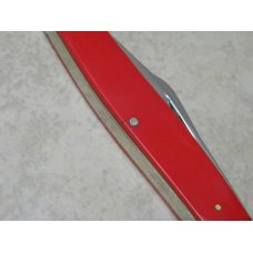 Queen Cutlery Co. Made in USA Smooth Red #63 Stockman Knife c.1970's