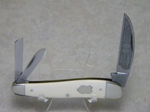 Bulldog Brand Solingen Germany Genuine Pre-Ban Elephant Tusk Ivory Wharncliffe Whittler Knife in Box