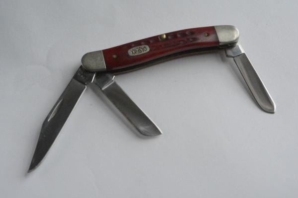 CASE XX 6318 SS red bone folding pocket knife CASE XX 6318 SS red bone folding pocket knife