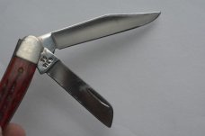CASE XX 6318 SS red bone folding pocket knife CASE XX 6318 SS red bone folding pocket knife