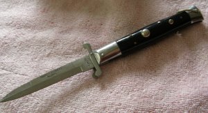 Auto Swing Guard Knife-Rizzuto Estileto Stainless Blade Knife