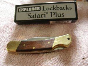 Mint in Box Explorer Lockback Knife Safari Plus Knife