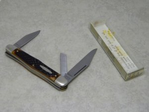 Schrade USA 863 Delrin Balloon Stockman Knife in Tube (Same as Camillus 72 Whittler)