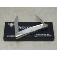 Winchester Trademark USA 1991 Pearl 2935P Wharncliffe Half Whittler Knife in Box Winchester Trademark USA 1991 Pearl 2935P Wharncliffe Half Whittler Knife in Box