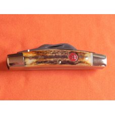 Vintage J A Henckels 4 Blade Stockman with Premium Stag Handles - Excellent NOS Henckels Vintage J A Henckels 4 Blade Stockman with Premium Stag Handles - Excellent NOS Henckels