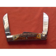 Vintage J A Henckels 4 Blade Stockman with Premium Stag Handles - Excellent NOS Henckels Vintage J A Henckels 4 Blade Stockman with Premium Stag Handles - Excellent NOS Henckels
