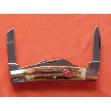 Vintage J A Henckels 4 Blade Stockman with Premium Stag Handles - Excellent NOS Henckels Vintage J A Henckels 4 Blade Stockman with Premium Stag Handles - Excellent NOS Henckels