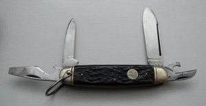 Boker Unofficial Scout With Brown Bone Covers 3 5/8