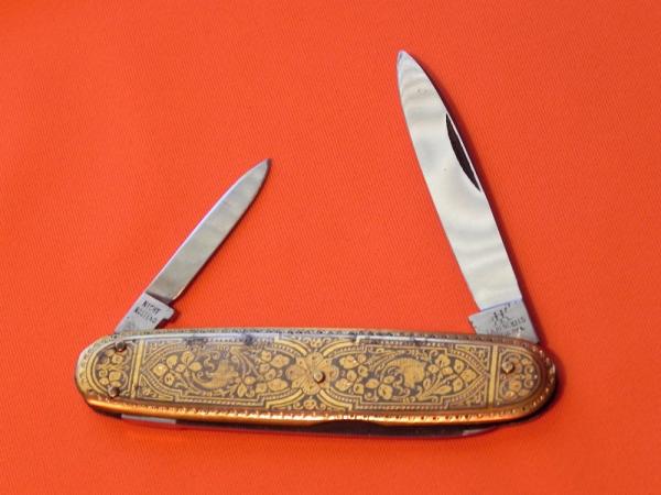 Vintage J A Henckels, Nicht Rostend, 2 Blade +File Gentlemens Toledo Pocketknife. Highly detailed
