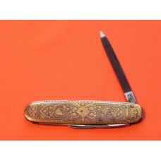 Vintage J A Henckels, Nicht Rostend, 2 Blade +File Gentlemens Toledo Pocketknife. Highly detailed