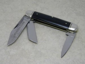 Robeson ShurEdge USA 132433 Black "Carpenters Choice" Cigar Cattleman Stockman Knife c.1940 - 1964