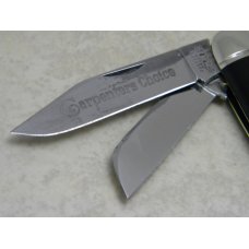 Robeson ShurEdge USA 132433 Black "Carpenters Choice" Cigar Cattleman Stockman Knife c.1940 - 1964