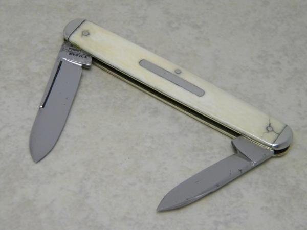 Vulcan T. Ellin & Co. Sheffield Genuine Ivory Equal End Pen Knife with Bar Shield c.1846-1944