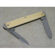 Vulcan T. Ellin & Co. Sheffield Genuine Ivory Equal End Pen Knife with Bar Shield c.1846-1944