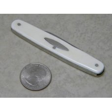 Vulcan T. Ellin & Co. Sheffield Genuine Ivory Equal End Pen Knife with Oval Shield c.1846-1944