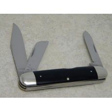 Case XX USA 1965-1969 Slick Black 2345 1/2 Cigar Cattleman Stockman Knife Case XX USA 1965-1969 Slick Black 2345 1/2 Cigar Cattleman Stockman Knife
