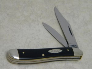 Case XX USA 9 Dot (1971) Slick Black 2220 Peanut Knife