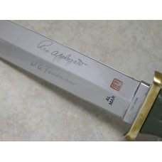 Al Mar Seki Japan Green Model 4002 AF Applegate / Fairbairn Fighting Dagger Fixed Blade Sheath Knife Al Mar Seki Japan Green Model 4002 AF Applegate / Fairbairn Fighting Dagger Fixed Blade Sheath Knife