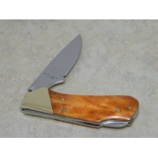 Kershaw Oregon USA by Kai Japan Model 2105 Little Stud Orange Bone Lockback Knife