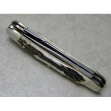 Fight'n Rooster Germany Stag 1996 International Cutlery Club Sowbelly Stockman Knife 1 of 125