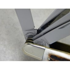 Fight'n Rooster Frank Buster Celebrated Cutlery Germany Stag 6 Blade Stockman Knife Fight'n Rooster Frank Buster Celebrated Cutlery Germany Stag 6 Blade Stockman Knife
