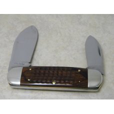 Case XX USA 1 Dot (1979) Laminated Wood 6250 Bradford Bonanza Elephant Toe Knife Case XX USA 1 Dot (1979) Laminated Wood 6250 Bradford Bonanza Elephant Toe Knife