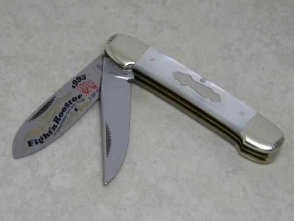 Fight'n Rooster Germany Pearl 1993 International Cutlery Club 1 of 150 Canoe Jack Knife Fight'n Rooster Germany Pearl 1993 International Cutlery Club 1 of 150 Canoe Jack Knife