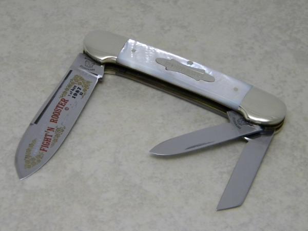Fight'n Rooster Germany Pearl 1987 International Cutlery Club 1 of 400 Canoe Whittler Knife Fight'n Rooster Germany Pearl 1987 International Cutlery Club 1 of 400 Canoe Whittler Knife