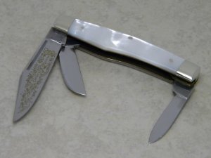Fight'n Rooster Frank Buster Celebrated Cutlery Germany Pearl The Captains Rooster Stockman Knife