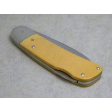 Schrade + USA SC504 Buck Deer Scrimshaw Yellow Micarta Large Lockback Knife c.1981 Schrade + USA SC504 Buck Deer Scrimshaw Yellow Micarta Large Lockback Knife c.1981