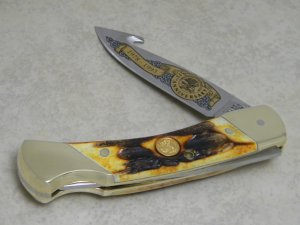 Schrade + USA LTD Stag North American Hunting Club 1978-1993 15th Anniversary Lockback Knife