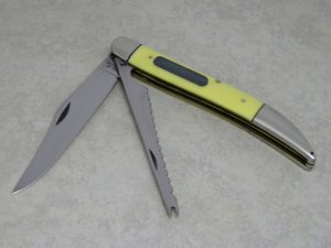 Case XX Stainless USA 1965-69 Yellow Composition 32095 Toothpick Fish Knife 