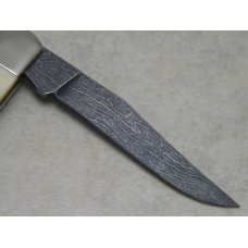 Parker - Edwards Alabama, USA Stag 1 Blade Mini Trapper with Genuine Damascus Blade Parker - Edwards Alabama, USA Stag 1 Blade Mini Trapper with Genuine Damascus Blade