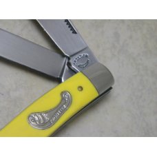 Frontier 4433 Imperial Yellow Stockman Knife Made in USA