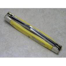 Frontier 4433 Imperial Yellow Stockman Knife Made in USA