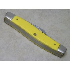 Frontier 4433 Imperial Yellow Stockman Knife Made in USA