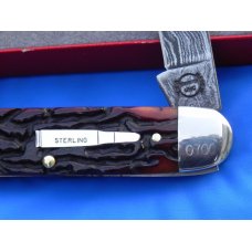 2000 Sterling Silver Remington Bullet pocket knife with Damascus Blades & Derlin handles -Nice one! 2000 Sterling Silver Remington Bullet pocket knife with Damascus Blades & Derlin handles -Nice one!