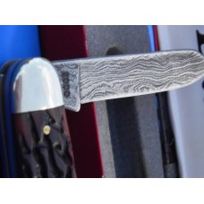 2000 Sterling Silver Remington Bullet pocket knife with Damascus Blades & Derlin handles -Nice one! 2000 Sterling Silver Remington Bullet pocket knife with Damascus Blades & Derlin handles -Nice one!