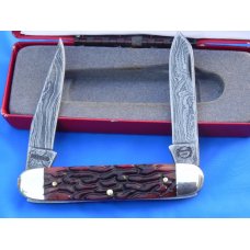 2000 Sterling Silver Remington Bullet pocket knife with Damascus Blades & Derlin handles -Nice one! 2000 Sterling Silver Remington Bullet pocket knife with Damascus Blades & Derlin handles -Nice one!