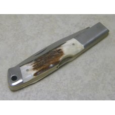 Frost Cutlery Japan Genuine Stag "The Deuce" Lockback Knife in Box Frost Cutlery Japan Genuine Stag "The Deuce" Lockback Knife in Box