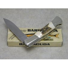 Frost Cutlery Japan Genuine Deer Stag Barracuda Lockback Knife in Box Frost Cutlery Japan Genuine Deer Stag Barracuda Lockback Knife in Box